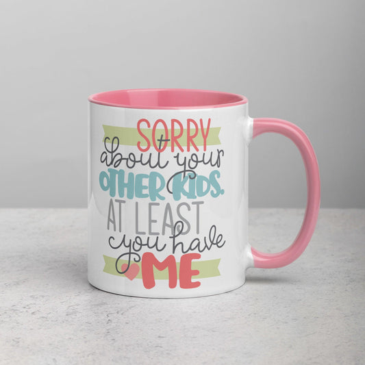 Funny Mother's Day Mug with Pink Inside - Dorky Doodles