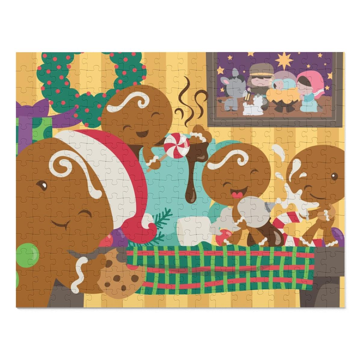 Gingerbread Christmas Puzzle in Tin (30, 110, 252, 500,1000-Piece) - Dorky Doodles