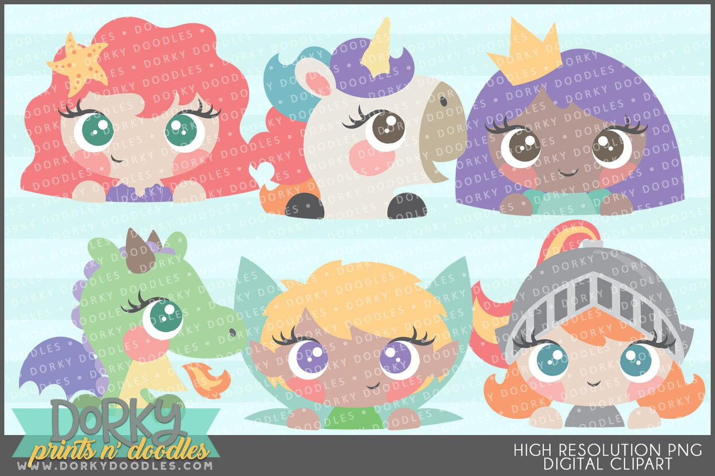 Girly Fantasy Character Clipart