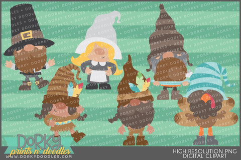 Gnome Thanksgiving Clipart