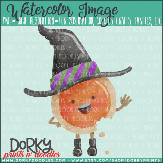 Halloween Cookie Watercolor PNG