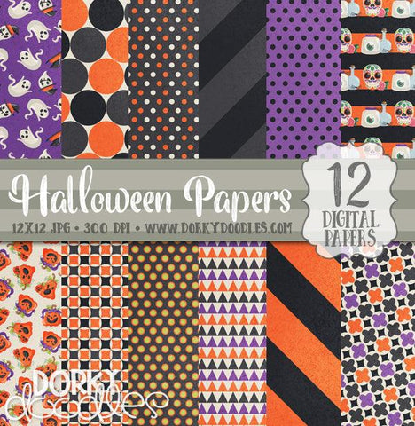 Halloween Digital Paper Pack