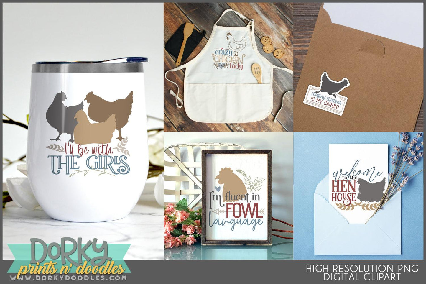Hen House Farmhouse Clipart