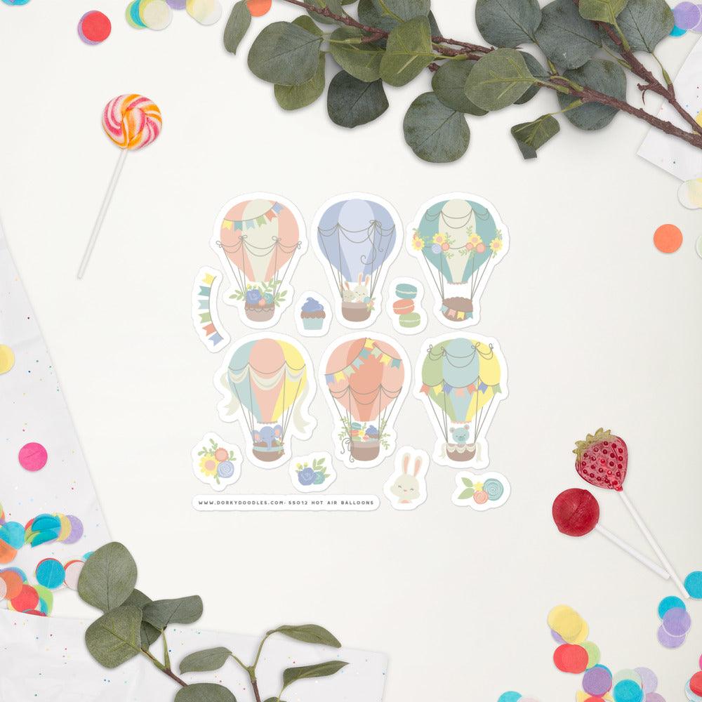 Hot Air Balloon Sticker Sheet