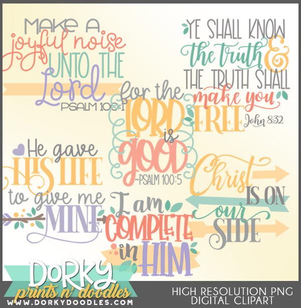 Joy in Him Words and Titles Clipart