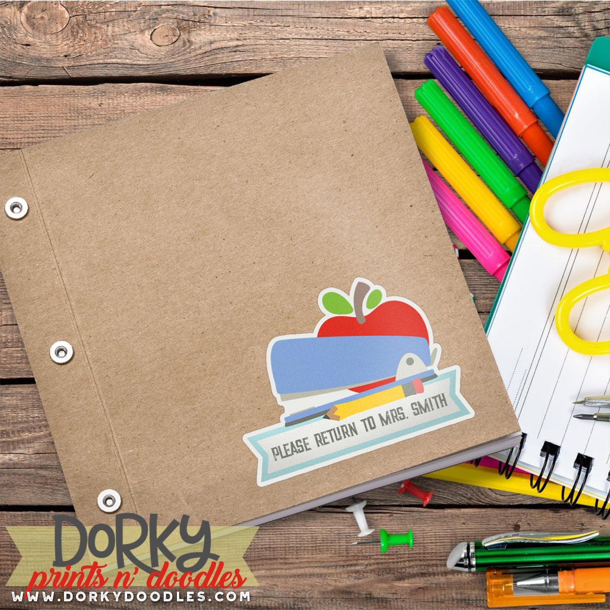 Labels for School Clipart