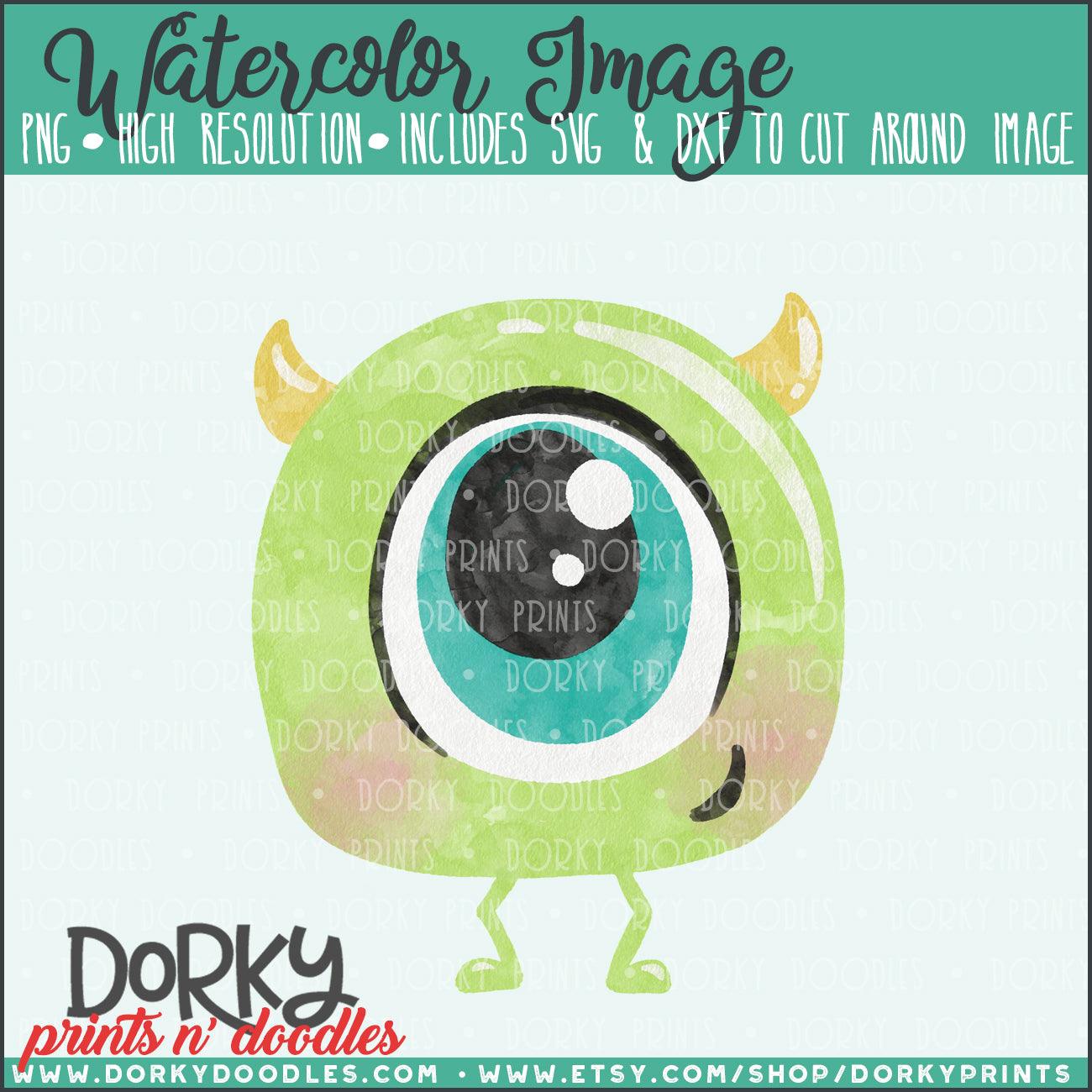 Little Monster Watercolor PNG
