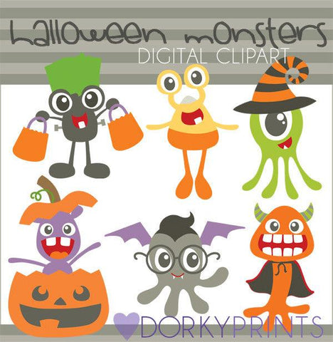 Monsters Halloween Clipart