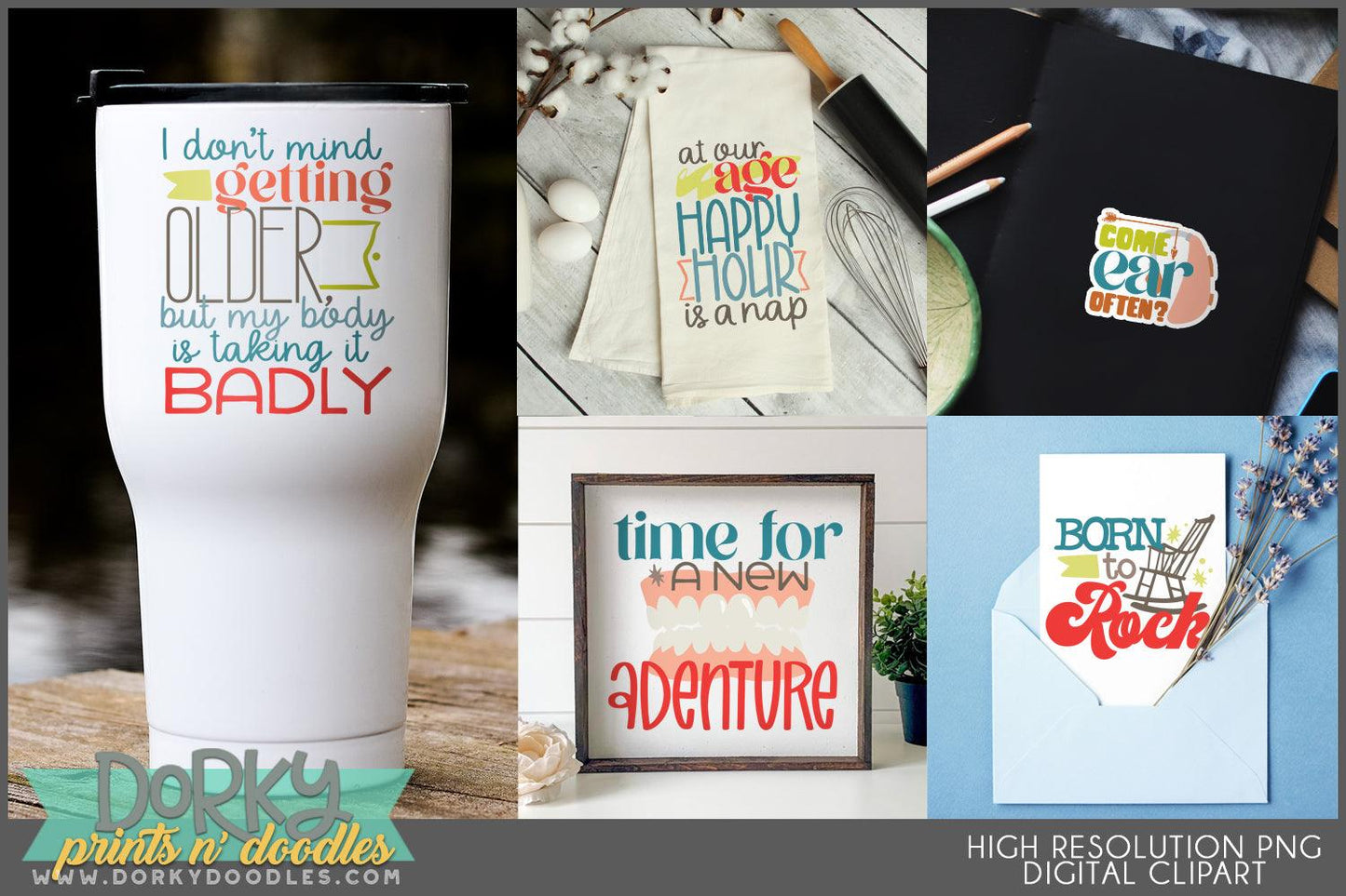 More Old Folks Words Clipart