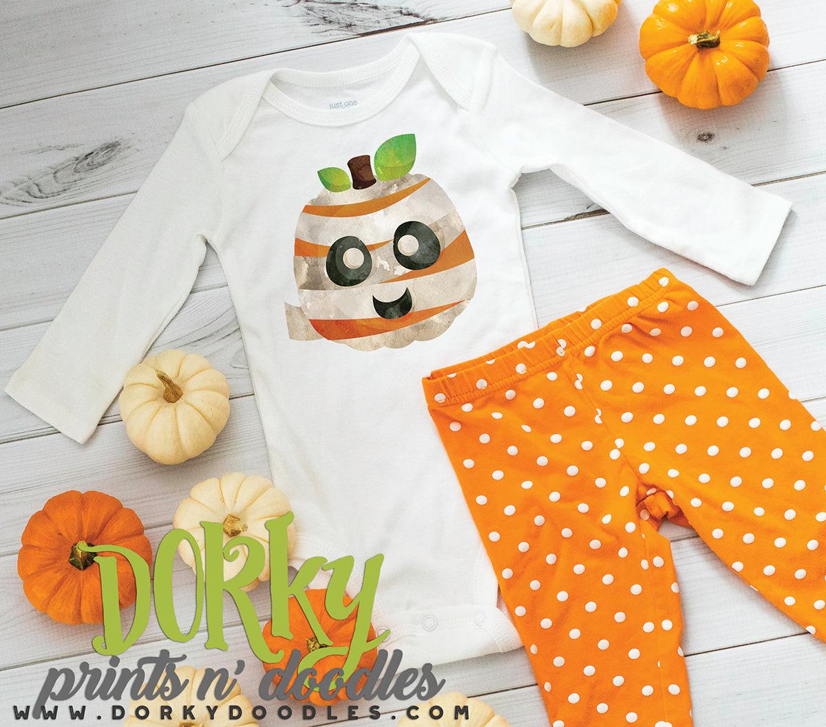 Mummy Halloween Watercolor PNG