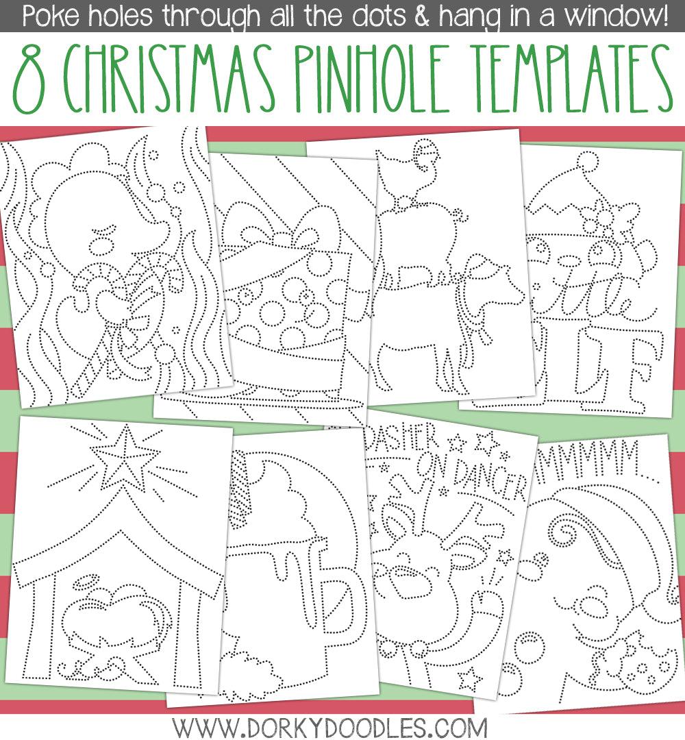 NEW Holiday Pin Hole Art Templates - Fun Learning Printables – Dorky Doodles new-holiday-pin-hole-art-templates-fun-learning-printables-dorky-doodles