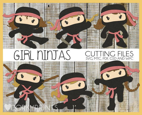Ninja Girls Cuttable Files