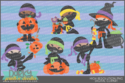 Ninja Halloween Clipart
