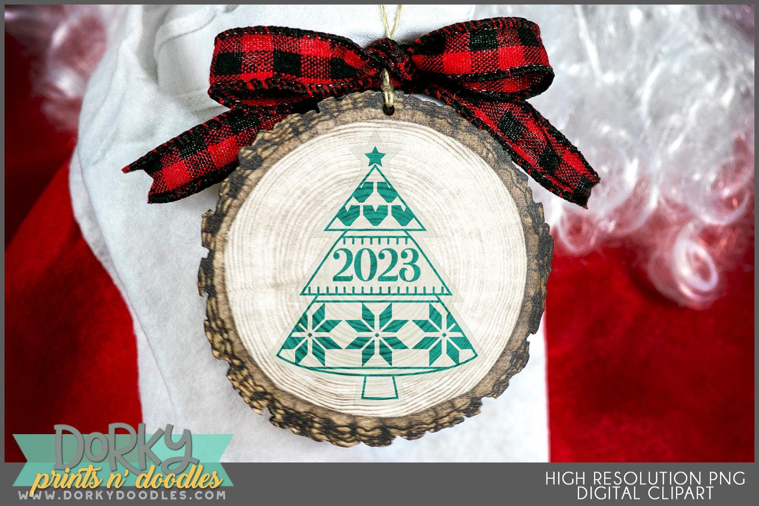 Nordic Sweater Shapes Christmas Clipart - Dorky Doodles