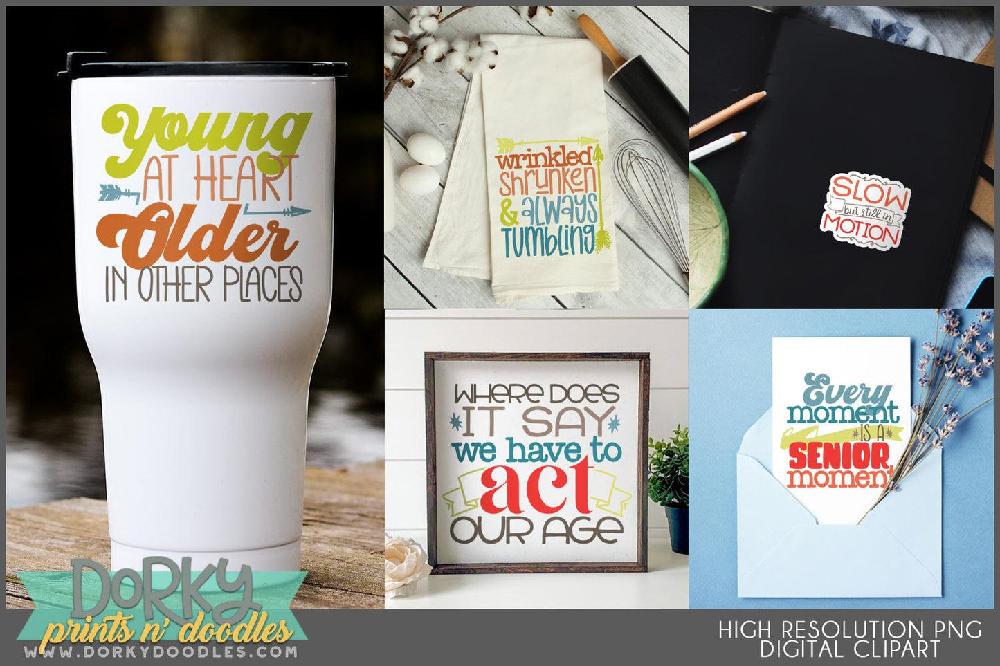 Old Folks Words Clipart