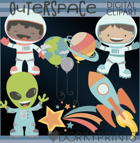 Outerspace Kid Clipart