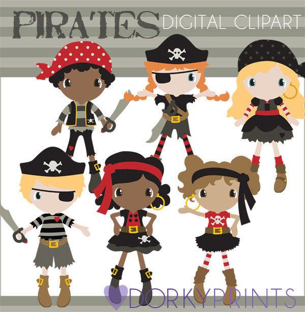 Pirates Kids Clip Art Royalty Free SVG, Cliparts, Vectors, and