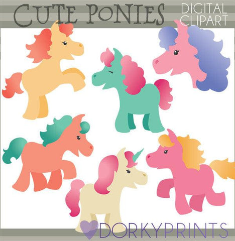 Pony Animals Clipart