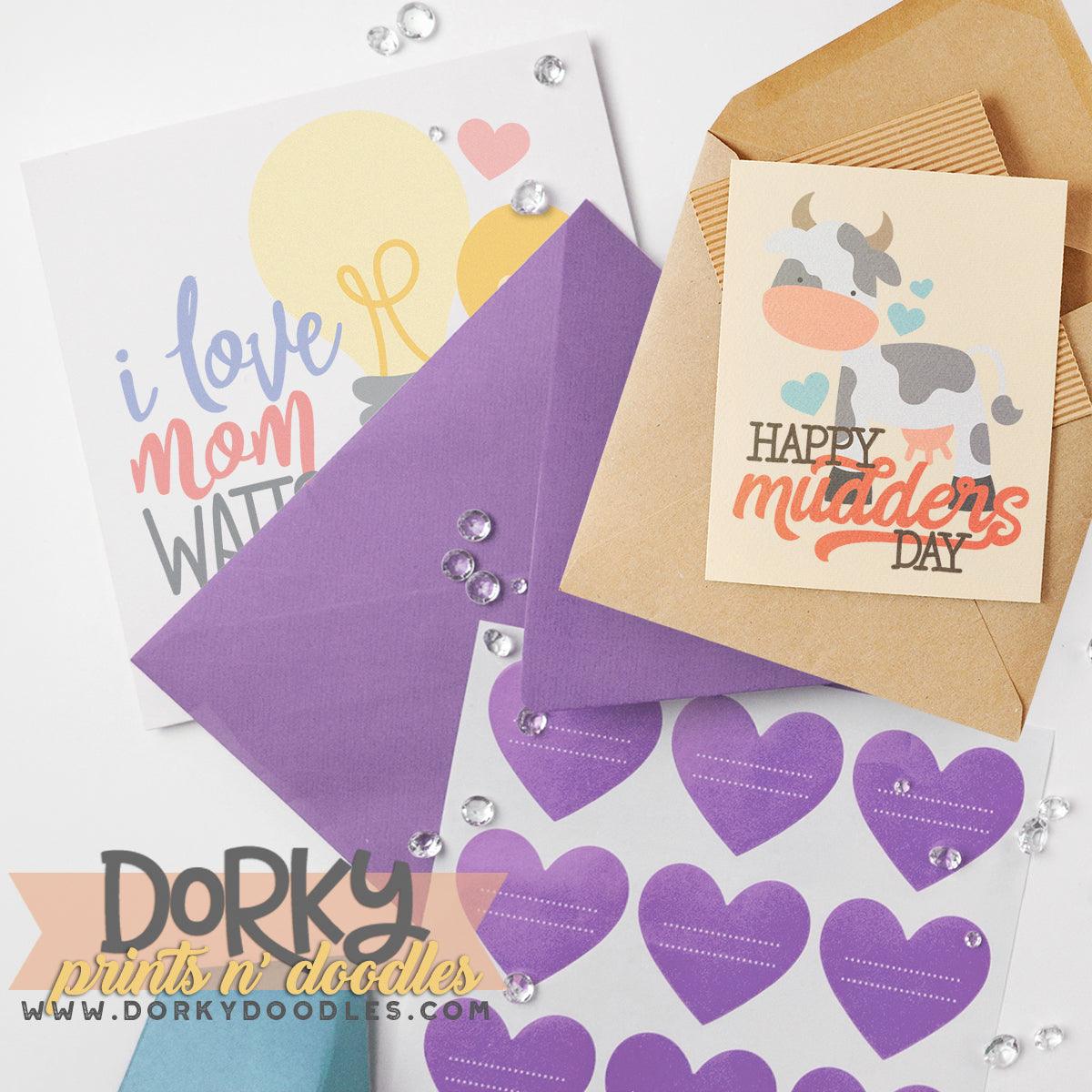 Punny Mum's Day Word Art Holiday Clipart