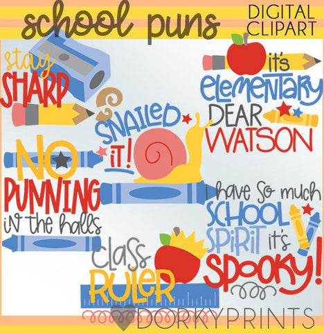 Punny School Clipart