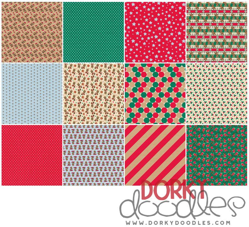 Reindeer Games Christmas Digital Paper Pack