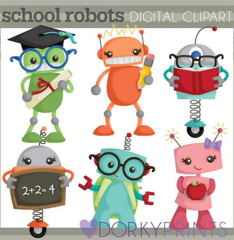 Robot School Clipart