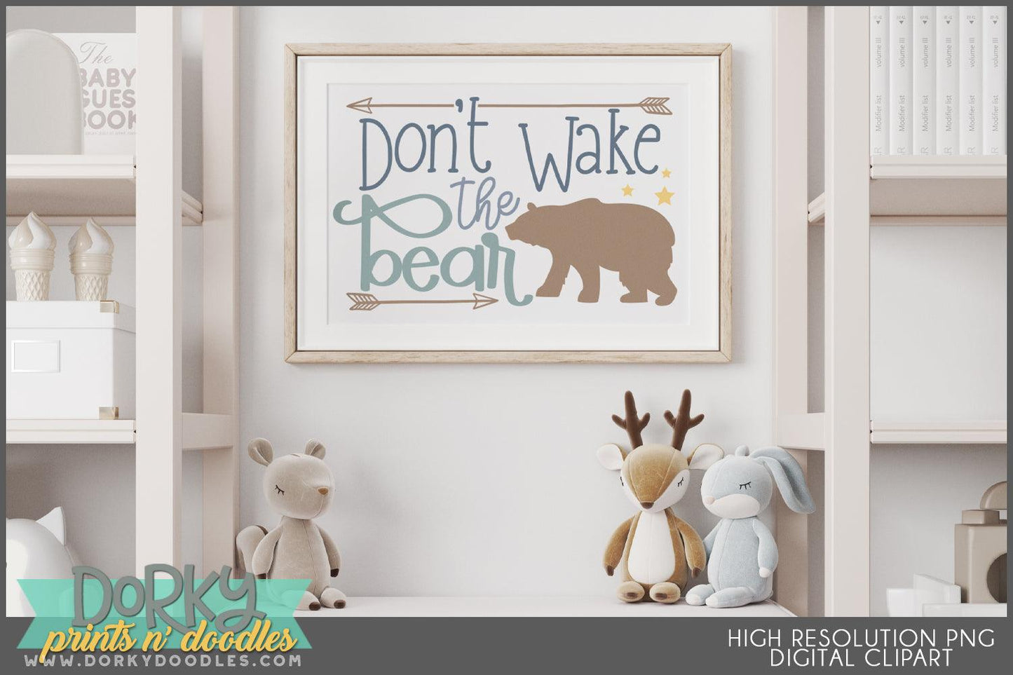 Rustic Nursery Babies Clipart - Dorky Doodles