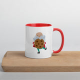 Santa's Cookies Christmas Mug with Red Inside