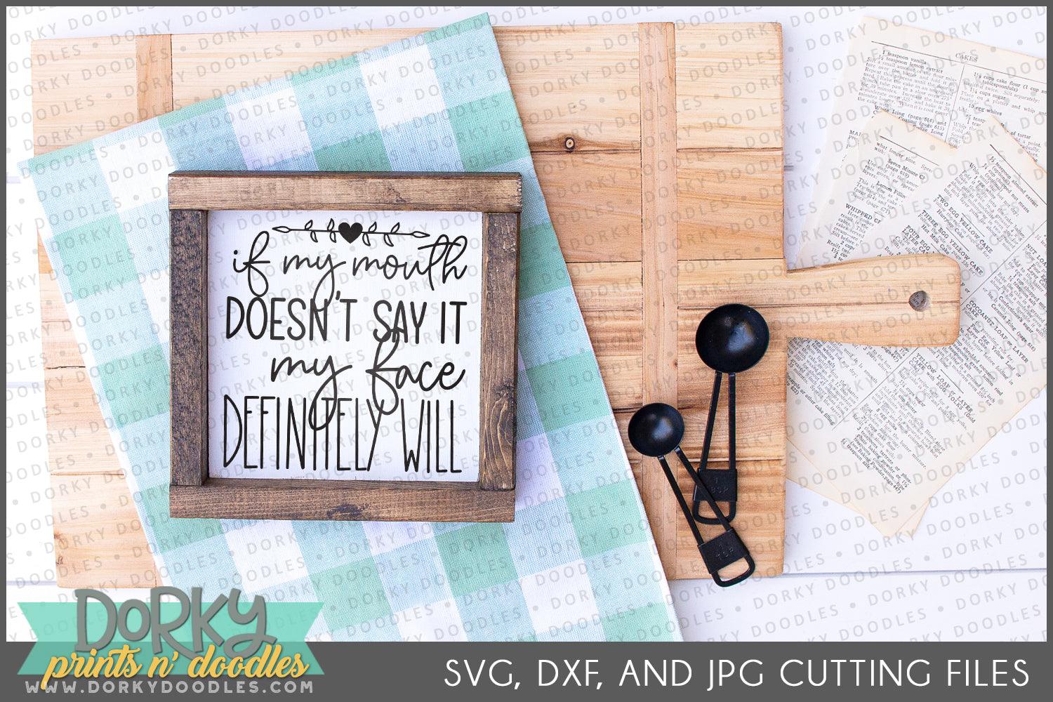 Sarcastic DXF and SVG Cuttable Files - Dorky Doodles