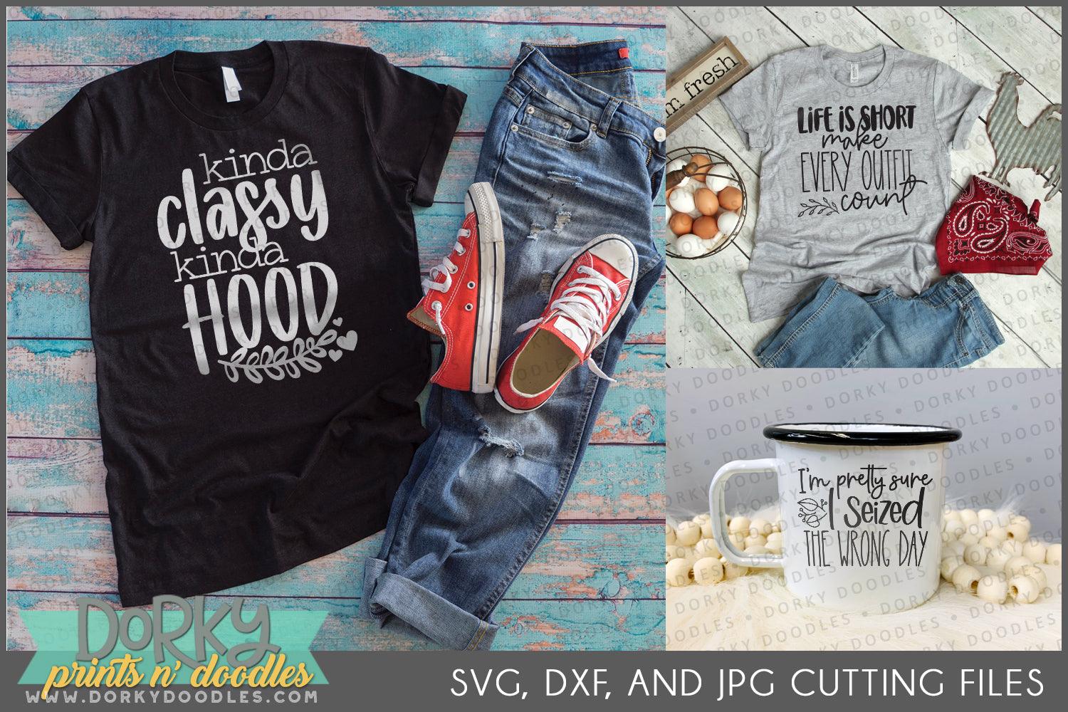 Sarcastic DXF and SVG Cuttable Files - Dorky Doodles