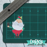 Selfie Santa Clear Large Waterproof Sticker - Dorky Doodles