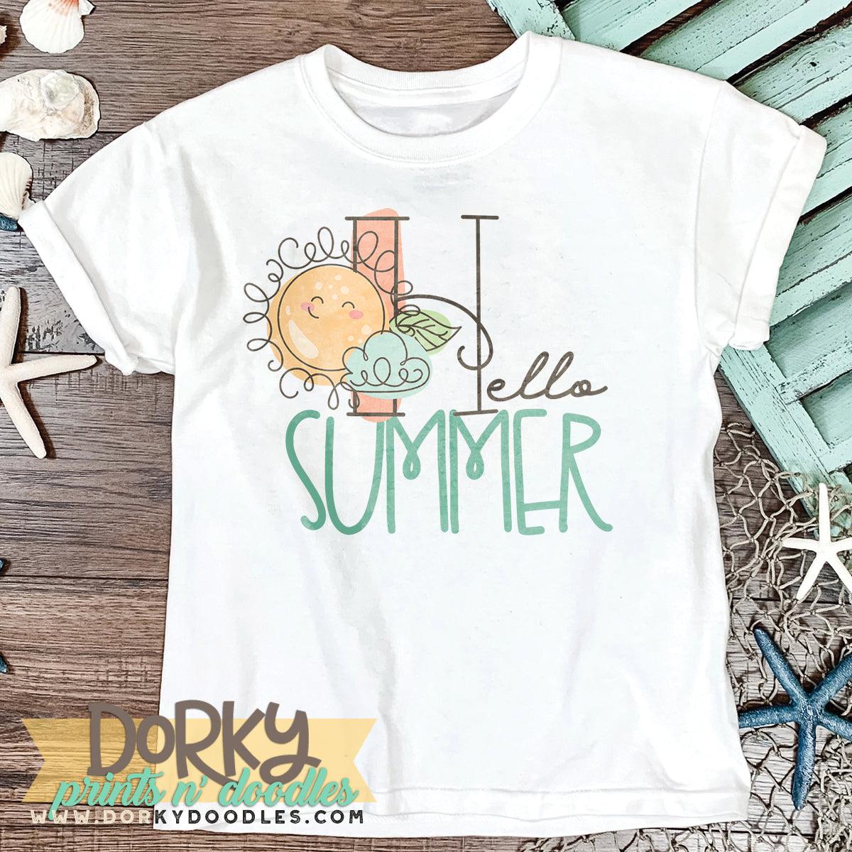 Sketchy Summer Alphabet Clipart