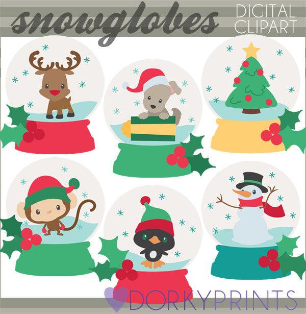 Snowglobe Christmas Clipart