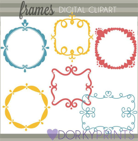 Solid Colors Clipart Frames