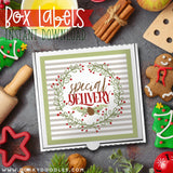 Special Delivery Christmas Labels for Mini Pizza Box and Gifts - Printables - Dorky Doodles