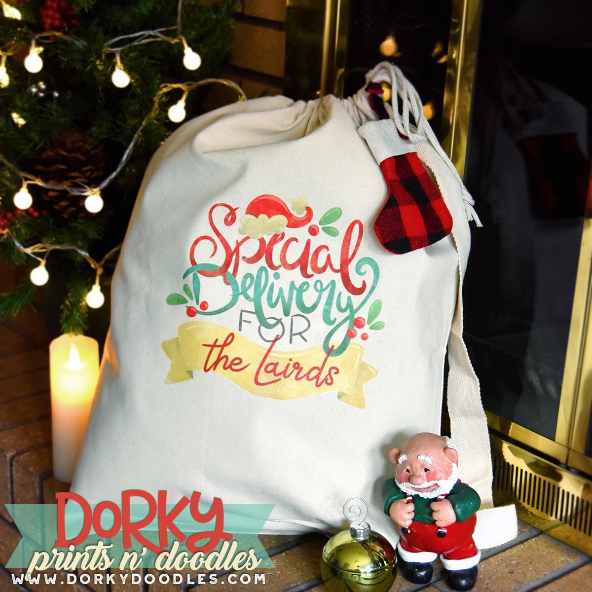 Special Delivery Christmas Watercolor PNG