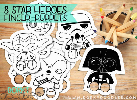Star Heroes Finger Puppets Printables