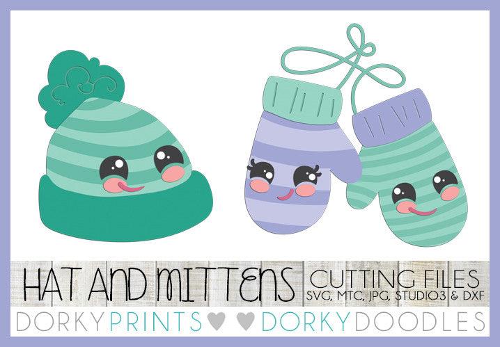 Stocking Hat and Mittens Cuttable Files