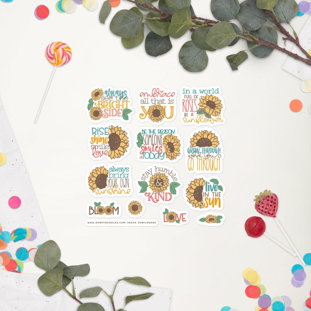 Sunflower Stickers Sheet
