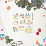 Sweet Bees Stickers Sheet