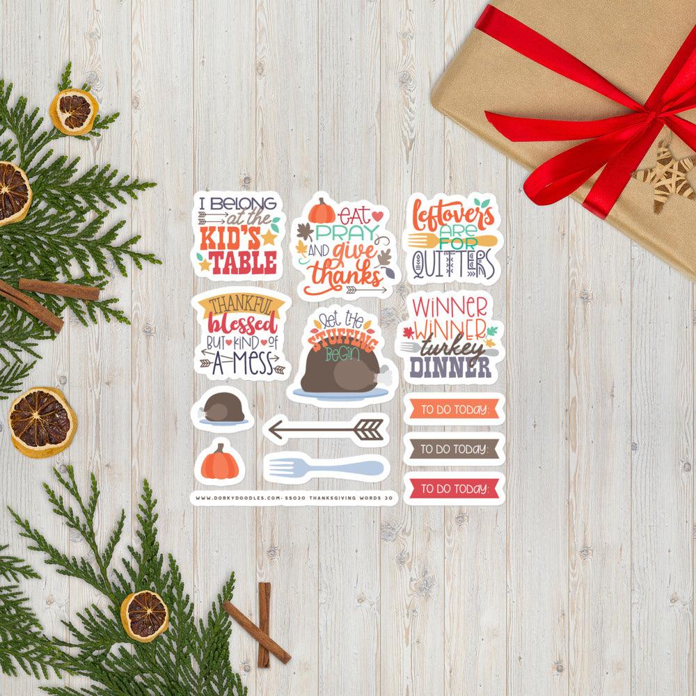 Thanksgiving Sticker Sheet