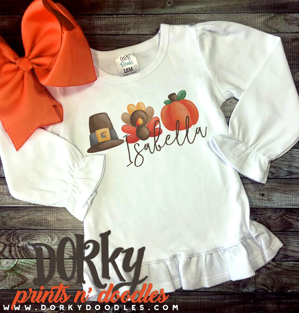 Thanksgiving Trio Watercolor PNG