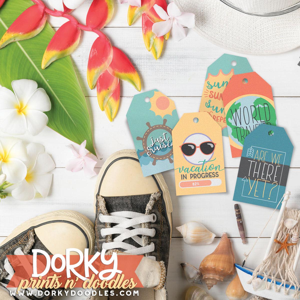 Travel and Luggage Tags Clipart