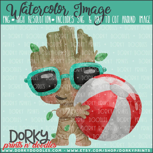 Tree Baby Watercolor PNG