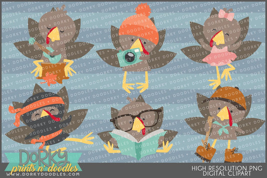 Turkey Hobbies Thanksgiving Clipart