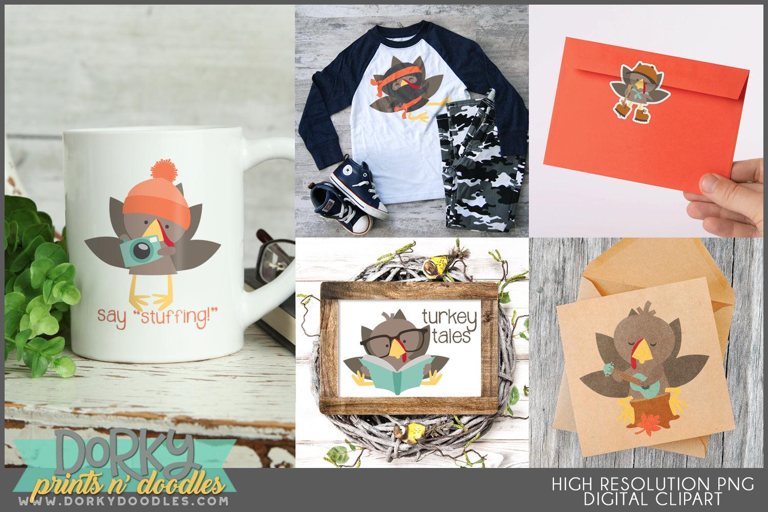 Turkey Hobbies Thanksgiving Clipart
