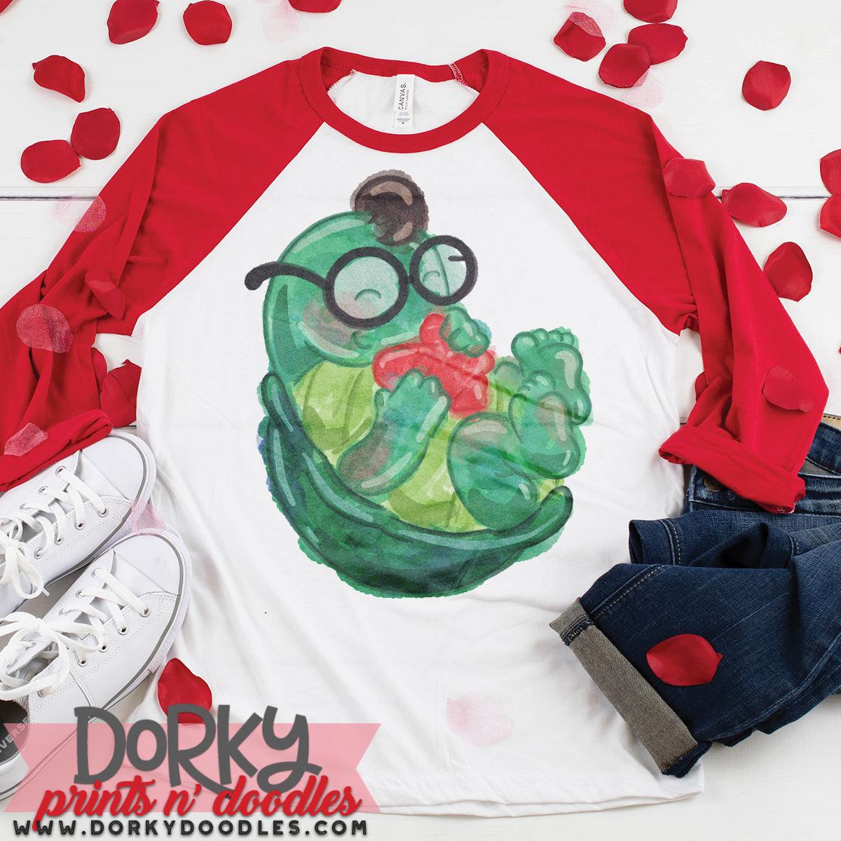 Turtle Love Valentine's Day Watercolor PNG