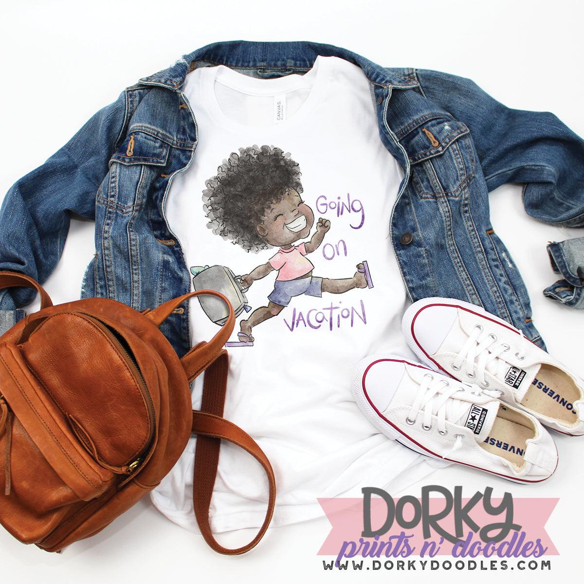 Vacation Girl Watercolor PNG