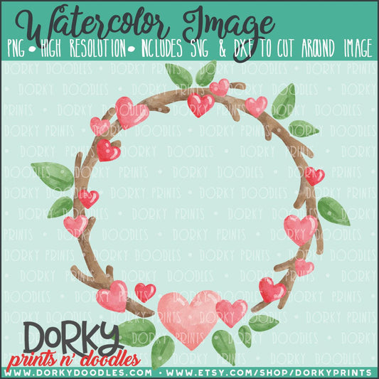 Valentine's Day Watercolor PNG