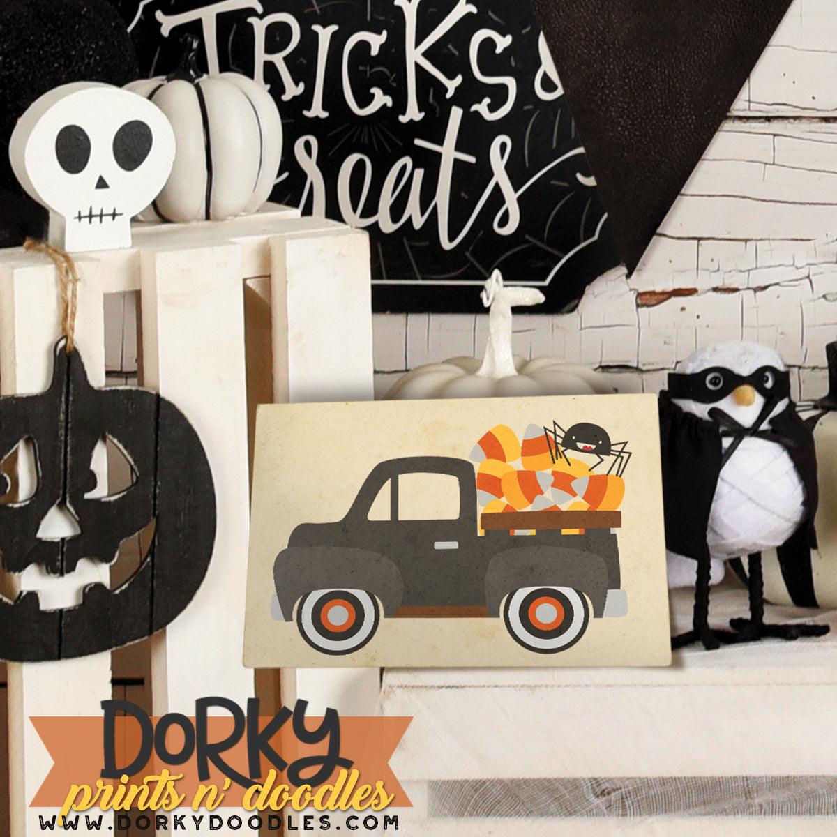 Vintage Truck Holiday Clipart